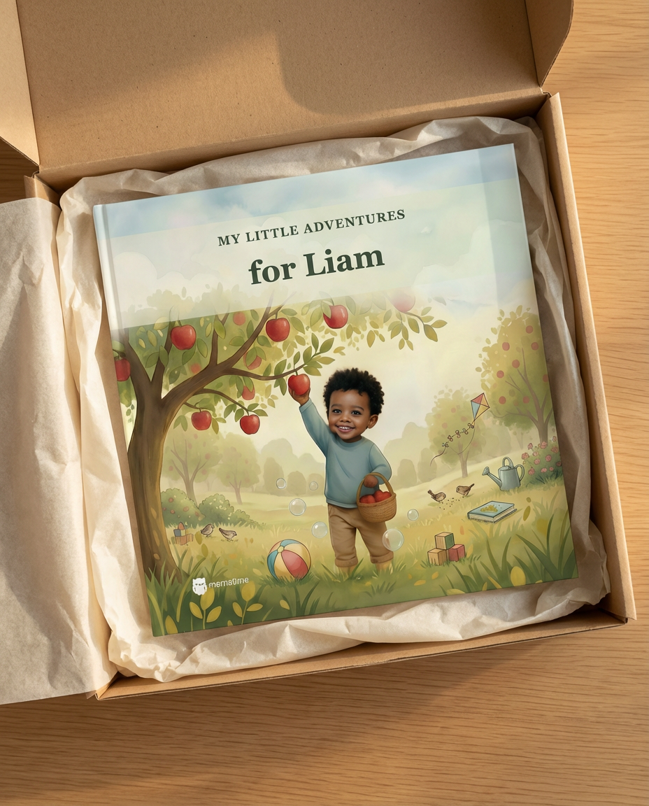 Mematime book in shipping box